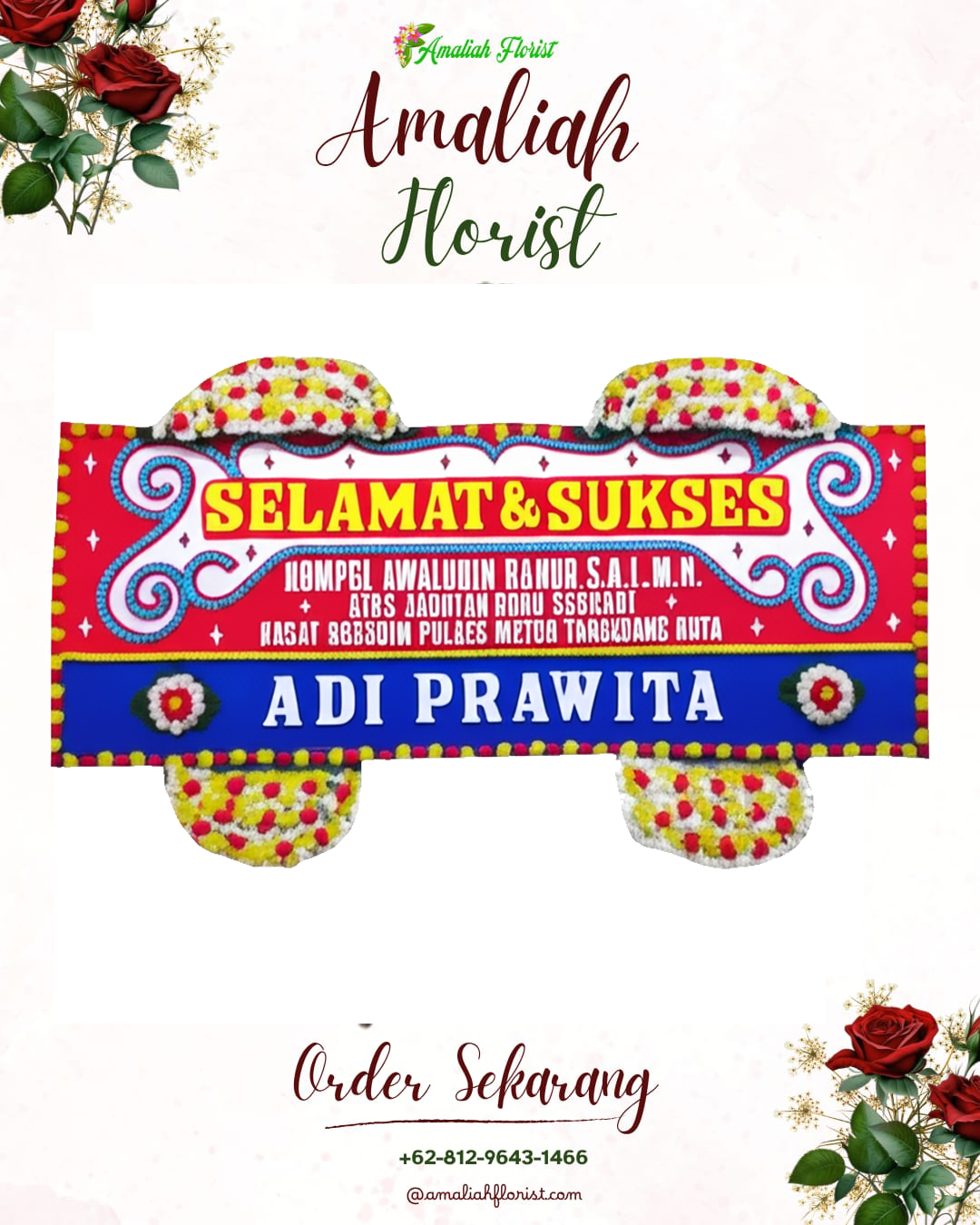 Papan Bunga Ucapan Selamat Prabumulih Utara